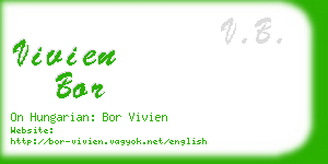 vivien bor business card